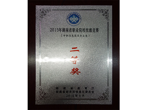 2015年湖南省職業(yè)院校技能競賽（中職信息技術(shù)專業(yè)類）-二等獎(jiǎng)