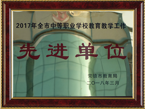 2017年全市中等職業學校-先進單位